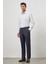 Lacivert Yandan Cepli Slim Fit Classic Pantolon 1003245152 2