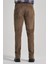 Koyu Bej Pamuklu Yandan Cepli Comfort Fit Kadife Pantolon 1003245160 5