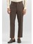 Koyu Kahverengi Esnek Yandan Cepli Comfort Fit Classic Pantolon 1003240163 1