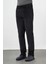 Siyah Pamuklu Yandan Cepli Comfort Fit Kadife Pantolon 1003245160 3