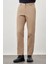 Koyu Bej Pamuklu Yandan Cepli Casual Comfort Fit Chino Pantolon 1003245169 1