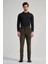 Koyu Haki Pamuklu Yandan Cepli Comfort Fit Kadife Pantolon 1003245160 3