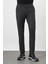 Siyah Esnek Yandan Cepli Casual Comfort Fit Chino Pantolon 1003245158 3