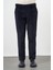 Koyu Lacivert Pamuklu Yandan Cepli Comfort Fit Kadife Pantolon 1003245160 1