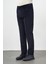 Koyu Lacivert Pamuklu Yandan Cepli Comfort Fit Kadife Pantolon 1003245160 3