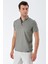 Kısa Kollu Armürlü Düğmeli Yaka Cepsiz Klasik Slim Fit Dar Kesim T-Shirt 1011230165 2