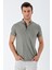 Kısa Kollu Armürlü Düğmeli Yaka Cepsiz Klasik Slim Fit Dar Kesim T-Shirt 1011230165 3