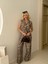 Leopar Desen Yelek Pantolon Takım 3