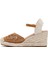Kadın Taba Bilekten Tokalı Dolgu Topuklu Espadril 25SFE40186F 4