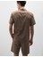 Pamuk Karışımlı Geometrik Desenli Pijama Üstü 3