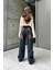 Lacivert Yıldız Yamalı Taşlanmış Vintage Baggy Kot Pantolon 3
