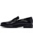 Erkek Siyah Deri Klasik Loafer 25SFD724122 2