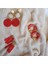 Leanna Earrings In Coral El Yapımı Hasır Küpe 2