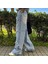 Buz Mavisi Taşlanmış Yıldız Yamalı Vintage Baggy Kot Pantolon 4