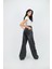 Siyah Jean Butterfly Baggy Kot Pantolon 4