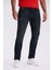 Lacivert-1 Slim Fit Yıkamalı Eskitme Pamuklu Dar Kalıp Jean Kot Pantolon 1