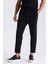 Siyah Comfort Fit Beli Lastikli Jogger Pantolon 1