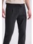 Siyah Slim Fit Beli Lastikli Çizgili Jogger Pantolon 3
