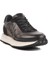 4Y2187 Siyah-Beyaz Hakiki Deri Erkek Sneaker 1