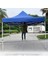 Otomatik Gazebo Çardak 300 x 300 cm Tente Teras Bahçe Kamelyası Gölgelik Mavi 3