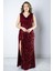 Pul Payetli Abiye Elbise Bordo MDV372 2
