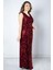 Pul Payetli Abiye Elbise Bordo MDV372 3