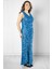 Pul Payetli Abiye Elbise Indigo MDV372 4