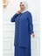 Nisa Abiye Elbise Indigo ISR918 2