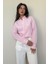 Pembe Uzun Kollu Çizgili Oversize Gömlek MG2080 3