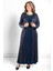 Taş Işlemeli Abiye Elbise Lacivert MDA2562 4