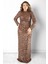 Pul Payet Abiye Elbise Bronz MDA2539 1