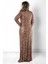 Pul Payet Abiye Elbise Bronz MDA2539 5