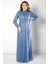 Pul Payet Detaylı Abiye Elbise Indigo MDA2526 1