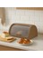Rattan Desenli Ekmek Dolabı Sütlü Kahve Bpa Free 42 x 27,4 x 18 cm 1