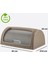 Rattan Desenli Ekmek Dolabı Sütlü Kahve Bpa Free 42 x 27,4 x 18 cm 2