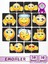 Emojiler Puzzle Magnet Seti 10 Adet, 20 Parça Dikkat Geliştiren Zeka Oyunu, Çocuk Oyalayan Oyuncak 1