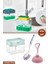 3’lü Bulaşık Temizlik Seti, Pompalı Hazneli Bulaşık Deterjanlığı + Bulaşık Fırçası + Lavabo Pompası 1