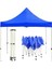 Otomatik Gazebo Çardak 240 x 240 cm Tente Teras Bahçe Kamelyası Gölgelik Mavi 1
