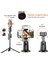 Yeni Protech Otomatik 360 Dönebilen Şarjlı Yüz Takipli Telefon Tutucu Tripod Hareketli LED Işıklı Telefon Standı 5