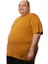 M-221 Erkek T-Shirt Süprem Bisiklet Yaka Kısa Kol 2xl Hardal 2