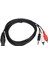 Dın 8 Pin - 3,5 mm 2 Rca Kablo Erkek - Erkek Büyük Dın Ses Adaptör Kablosu Amplifikatör Alıcı Subwoofer Için 5,9 Ft (Yurt Dışından) 1