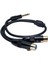 Çift Xlr Dişi 1/4 Inç 6.35MM Erkek Stereo Y Ayırıcı Kablo 1.6ft Pvc Çift Xlr 1/4 Inç Adaptör Kablosu Mikrofon Kamera Için (Yurt Dışından) 4