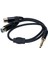 Çift Xlr Dişi 1/4 Inç 6.35MM Erkek Stereo Y Ayırıcı Kablo 1.6ft Pvc Çift Xlr 1/4 Inç Adaptör Kablosu Mikrofon Kamera Için (Yurt Dışından) 5