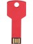 Kırmızı USB Flash Sürücü Alüminyum Alaşımlı Anahtar Şekli Bellek U Diski Araba Bilgisayar Kullanımı Ev Gereçleri 8gb (Yurt Dışından) 1