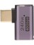 Tip C Adaptörü Usb4.0 Hd 8k 40GBPS PD240W Hızlı Şarj Alüminyum Kabuk Taşınabilir Tip C'den Tip C'ye Adaptör Cep Telefonu Erkekten Dişiye, Yan Bükülme (Yurt Dışından) 1