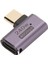 Tip C Adaptörü Usb4.0 Hd 8k 40GBPS PD240W Hızlı Şarj Alüminyum Kabuk Taşınabilir Tip C'den Tip C'ye Adaptör Cep Telefonu Erkekten Dişiye, Yan Bükülme (Yurt Dışından) 5
