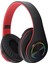 Bluetooth Kulaklık Rgb Işık Derin Bas Gürültü Azaltma Rahat Su Geçirmez Katlanabilir Kablosuz Oyun Kulaklığı Siyah Kırmızı (Yurt Dışından) 2