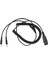 Hızlı Bağlantı 3,5 mm Kablo Qd'den Çift 3,5 mm Adaptör Kablosuna Plantronics Kulaklık ve Pc Ses Kartı Için (Yurt Dışından) 1