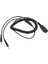 Hızlı Bağlantı 3,5 mm Kablo Qd'den Çift 3,5 mm Adaptör Kablosuna Plantronics Kulaklık ve Pc Ses Kartı Için (Yurt Dışından) 5
