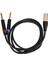 Çift 1/4 Inç Xlr Erkek Y Ayırıcı Kablo Xlr Erkek Çift 6.35MM Ts Mono Fiş Mikrofon Ses Dönüştürücü Adaptör 1m/3.3ft (Yurt Dışından) 1